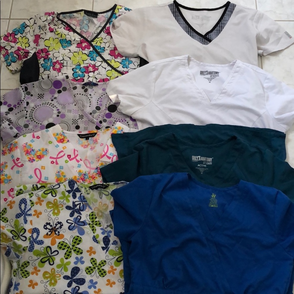8 scrub tops